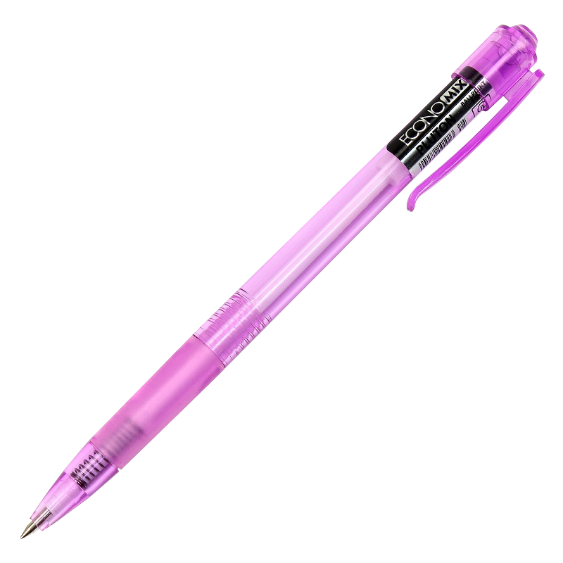 Ручка кулькова ECONOMIX (E10101) PLUTON, автоматична, чорнила сині